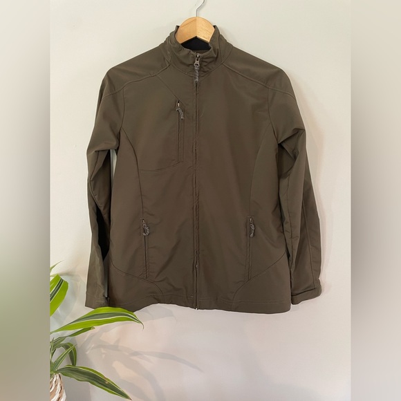 Tri-Mountain Bonnington J6205 dobby full zip jacket. Unisex. Chocolate in colour - Picture 4 of 8